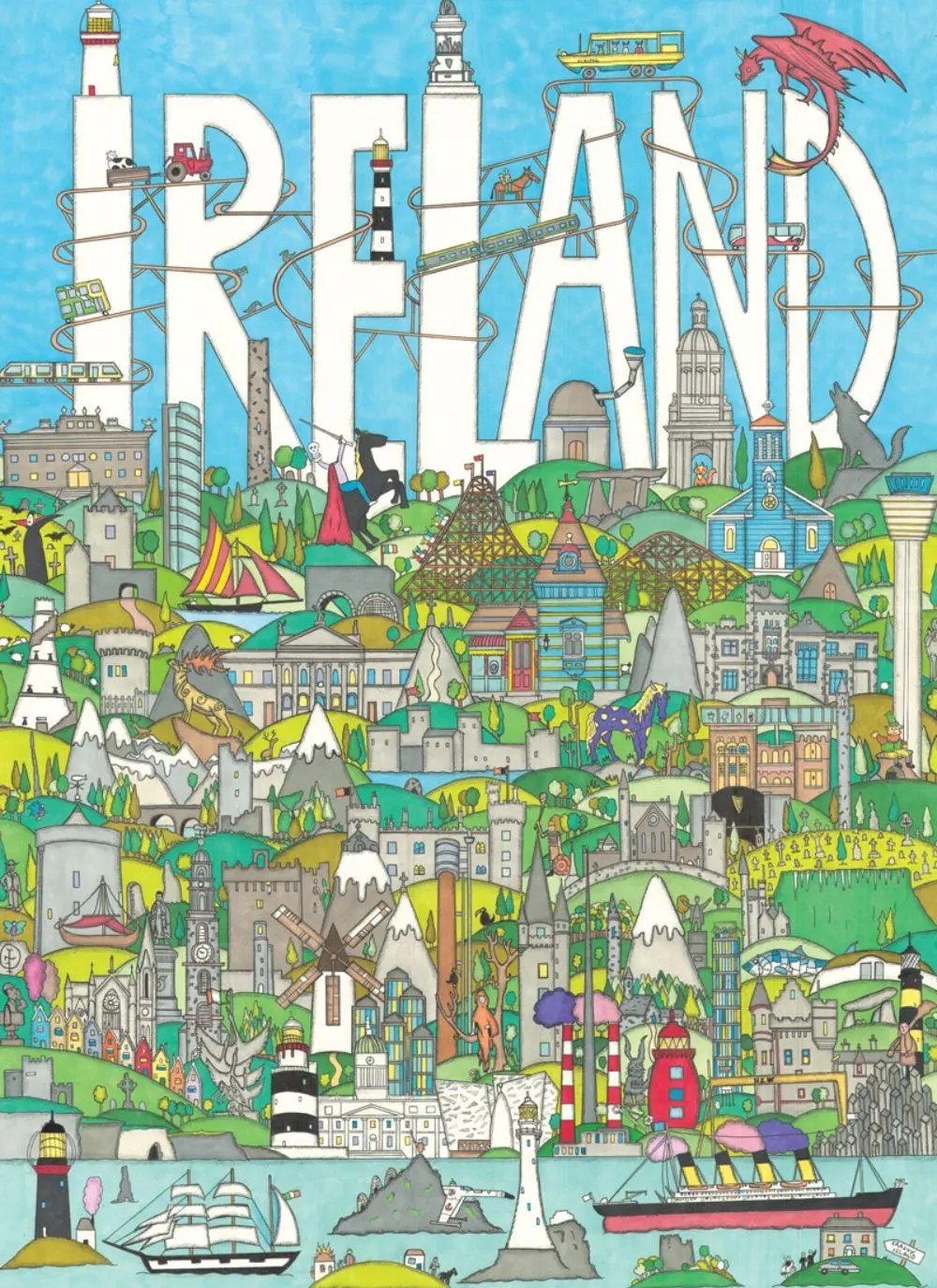 1000 Piece Ireland Jigsaw Puzzle Irish Toys Blarney